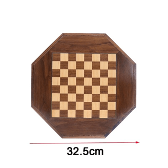 Taille de votre plateau de jeu d'echecs ancien en bois massif
