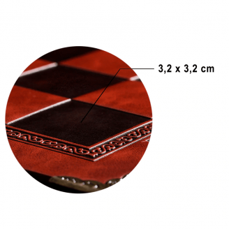 Taille des cases du plateau de jeu d'échecs
