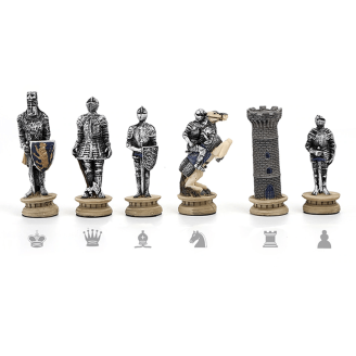 Seconde armée jeu d'échecs du moyen age