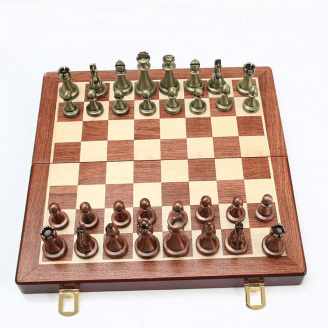 Coffret Jeu d'échecs bois