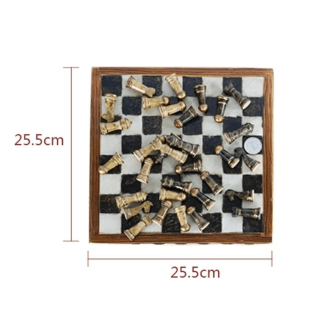 Votre échiquier de collection en bois et résine - dimensions