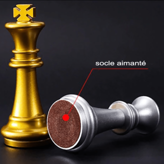 pièces de jeu d'échec aimantées