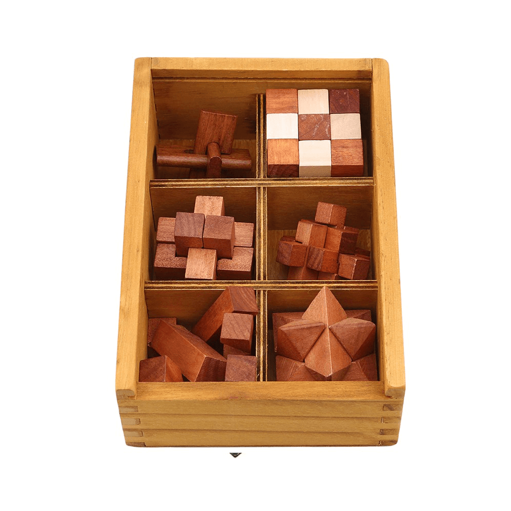 Casse-tête en bois - caissette Casse-tête en bois - caissette